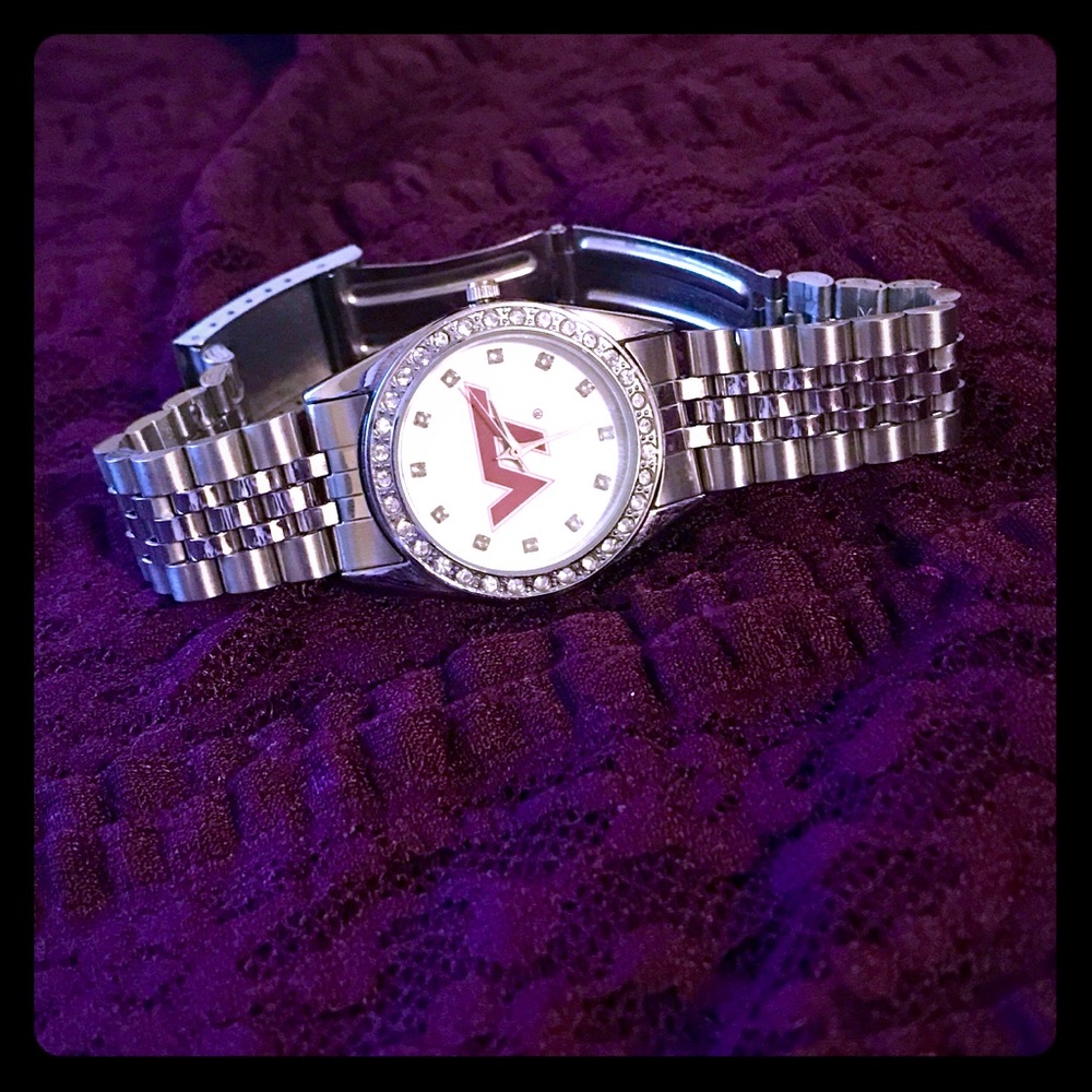 Fashion Stainless Steel Virginia Tech Watch